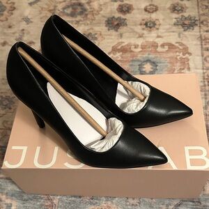 JustFab Gisselle Black Onyx Pumps size 6.5 NIB